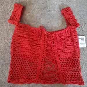 Red Knit Tank BNWT